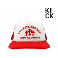 CHROME HEARTS HAT 'KING TACO TRIPLE RED CROSS TRUCKER'