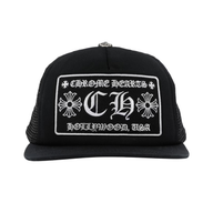 CHROME HEARTS HAT 'TRUCKER CH HOLLYWOOD BLACK'