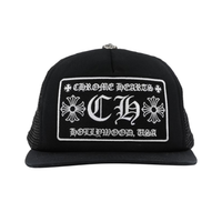 CHROME HEARTS HAT 'TRUCKER CH HOLLYWOOD BLACK'