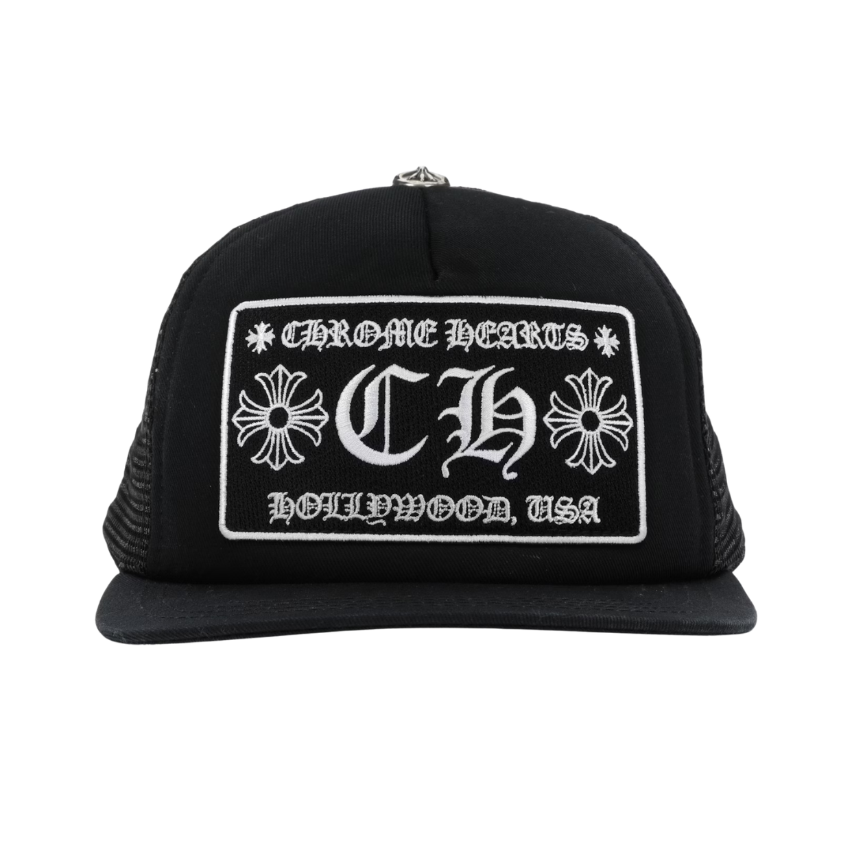 CHROME HEARTS HAT 'TRUCKER CH HOLLYWOOD BLACK'