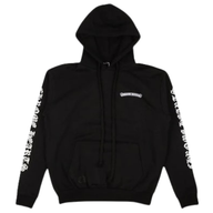 CHROME HEARTS HOODIE 'BLACK WHITE SMALL LOGO'