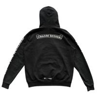 CHROME HEARTS HOODIE 'BLACK WHITE SMALL LOGO'