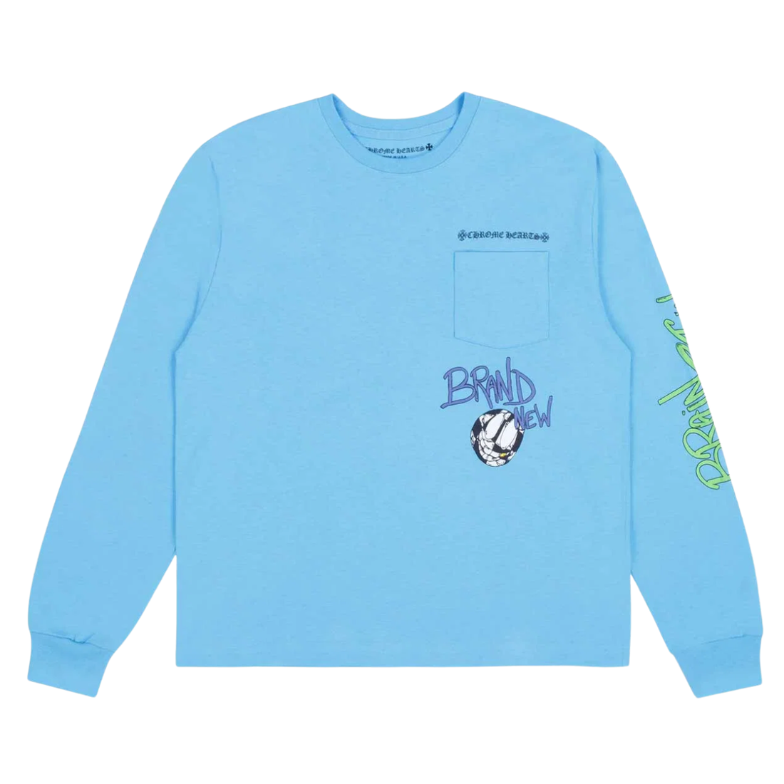 CHROME HEARTS LONGSLEEVE 'MATTY BOY BRAIN NEW BLUE'