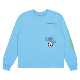 CHROME HEARTS LONGSLEEVE 'MATTY BOY BRAIN NEW BLUE'