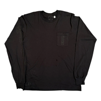 CHROME HEARTS LONGSLEEVE 'MIAMI EXCLUSIVE CEMETERY VERTICAL LOGO BLACK'