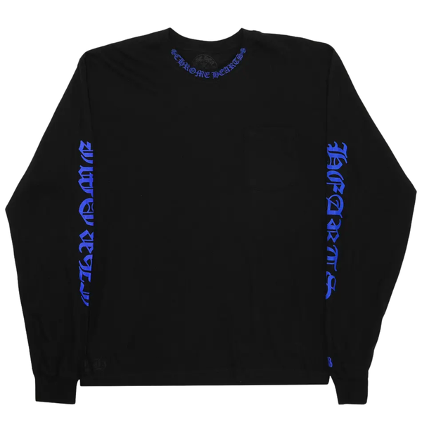 CHROME HEARTS TEE '1988 BLACK BLUE NECK LOGO'