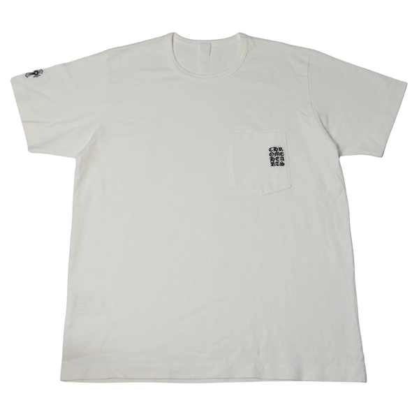 CHROME HEARTS TEE 'HEAVY WEIGHT EMBROIDERED WHITE'