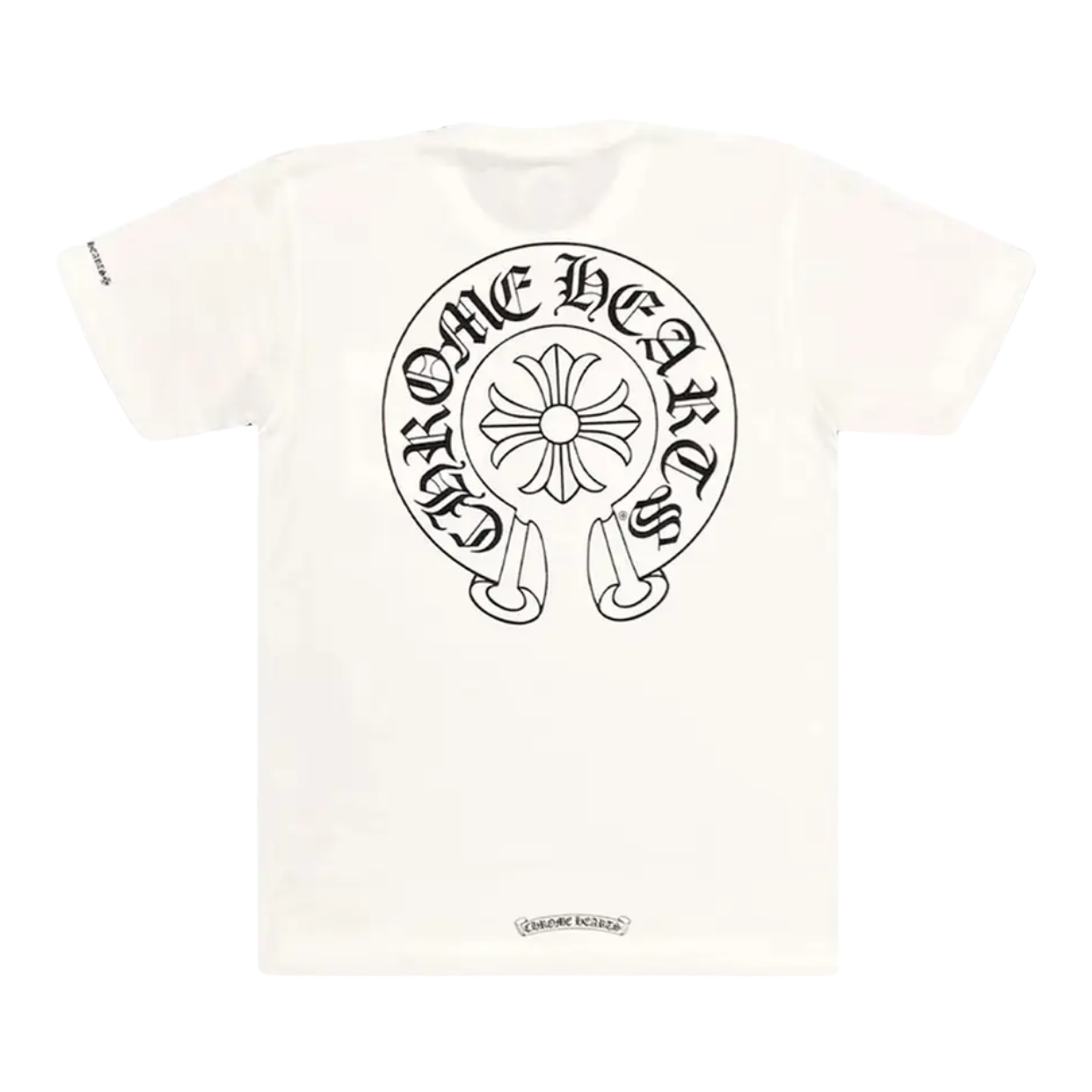CHROME HEARTS TEE 'HORSESHOE LOGO POCKET WHITE'