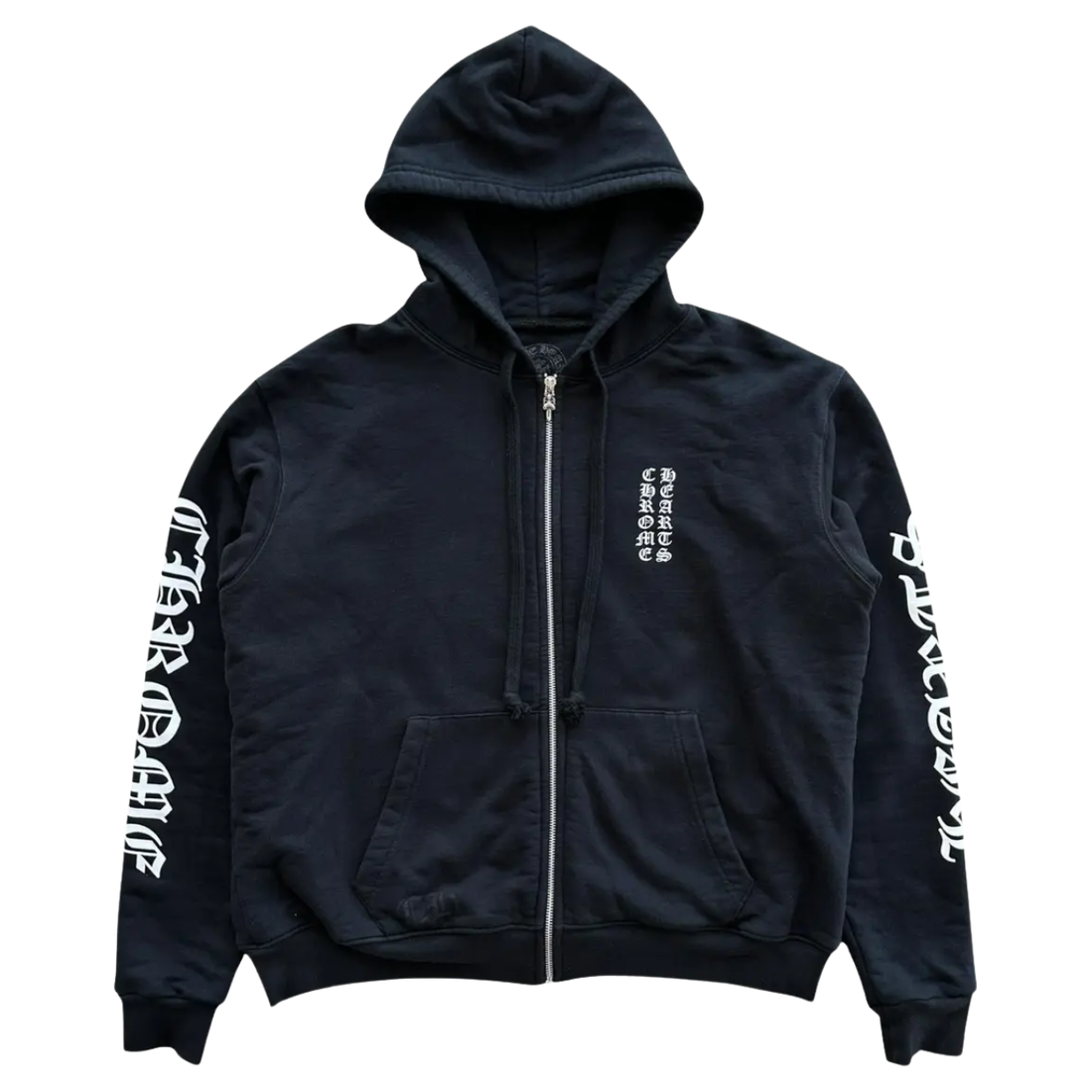 CHROME HEARTS ZIP-UP 'VERTICAL LOGO THERMAL LINED BLACK'
