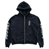 CHROME HEARTS ZIP-UP 'VERTICAL LOGO THERMAL LINED BLACK'