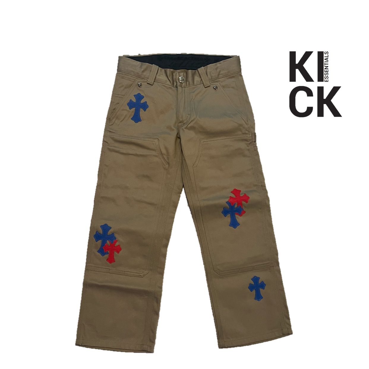 CHROME HEARTS KHAKI (KIDS) 'BLUE RED PATCH'