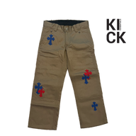 CHROME HEARTS KHAKI (KIDS) 'BLUE RED PATCH'