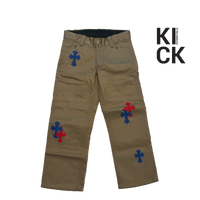 CHROME HEARTS KHAKI (KIDS) 'BLUE RED PATCH'