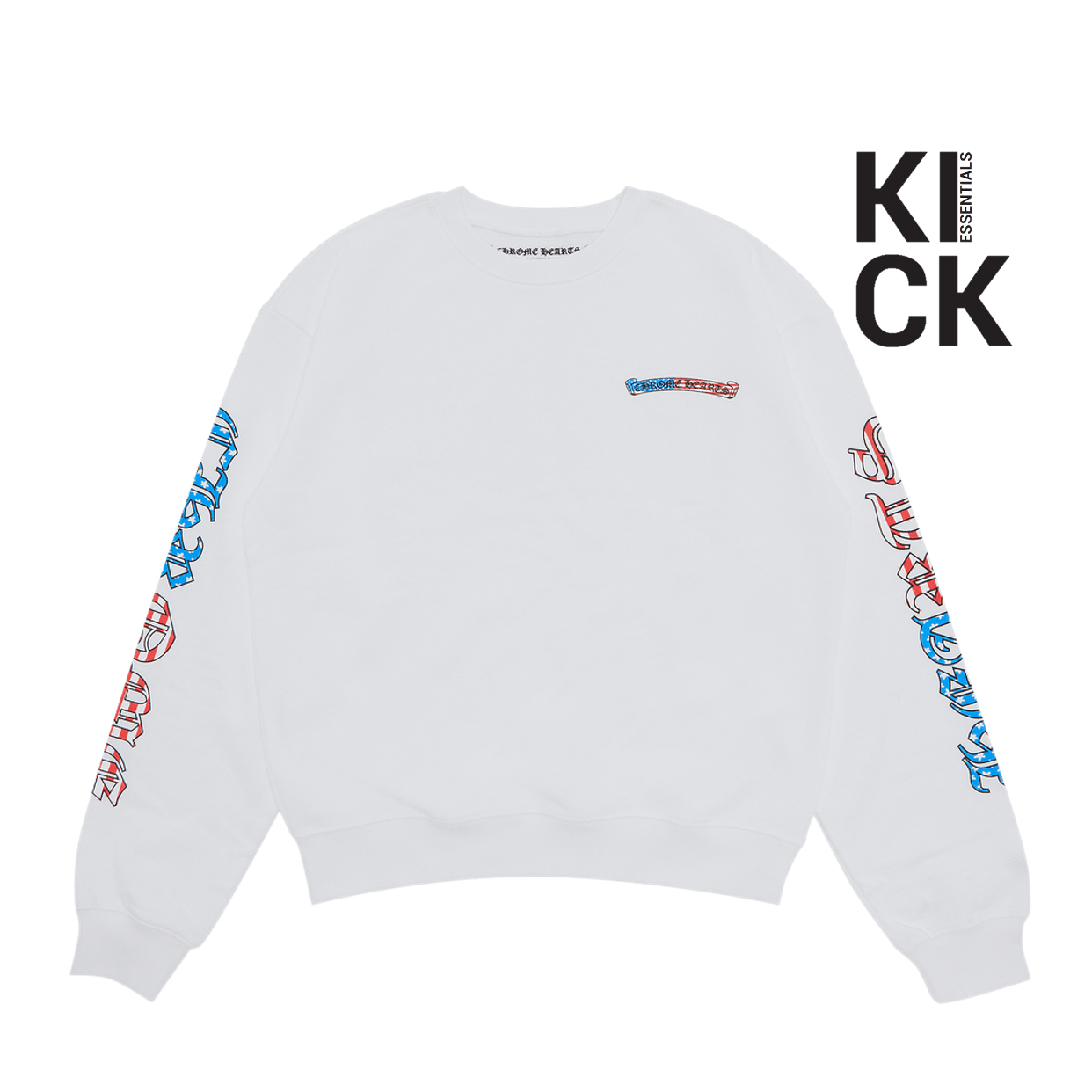 CHROME HEARTS CREWNECK 'FLAG WHITE'