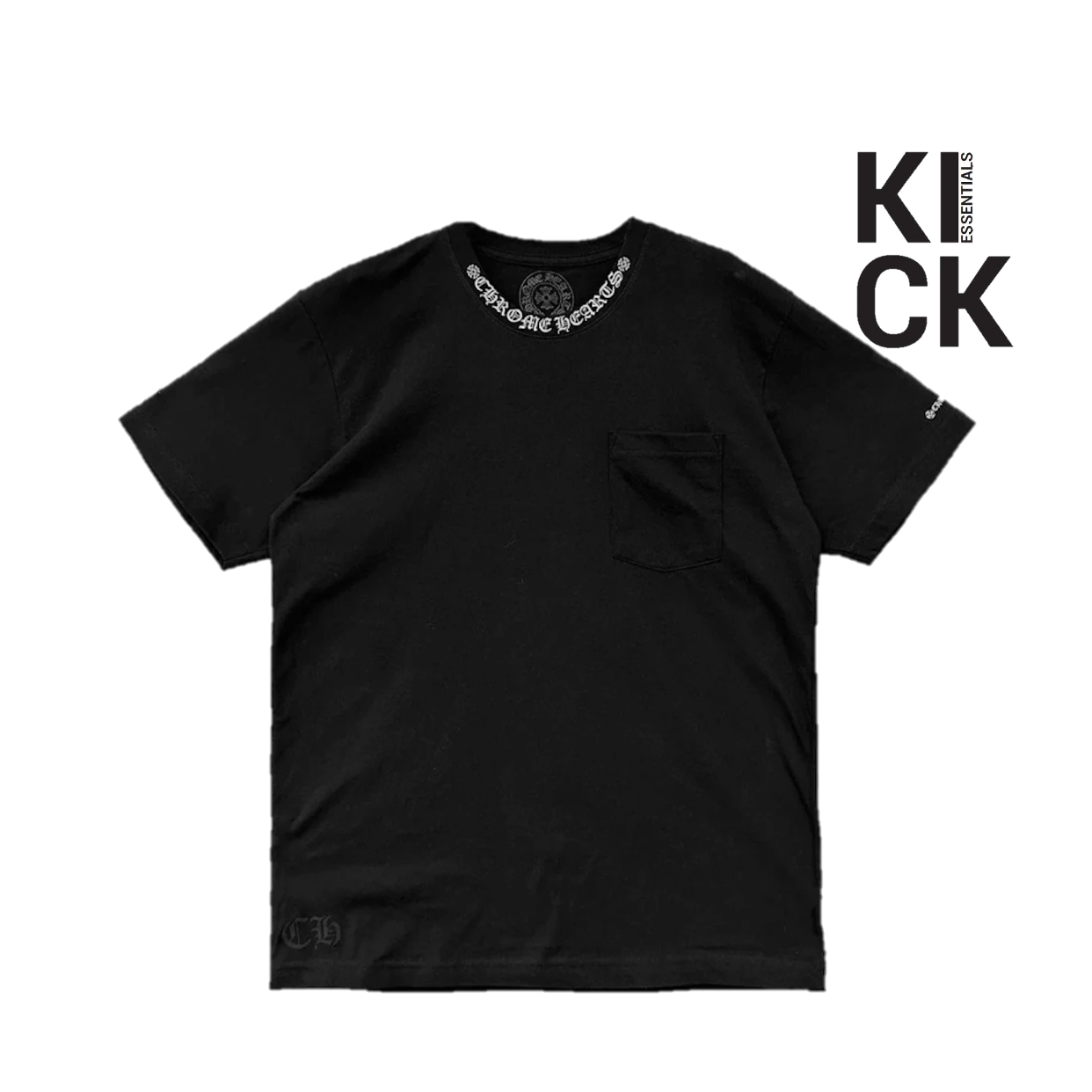 CHROME HEARTS TEE 'SHORT-SLEEVE POCKET CREW BLACK'