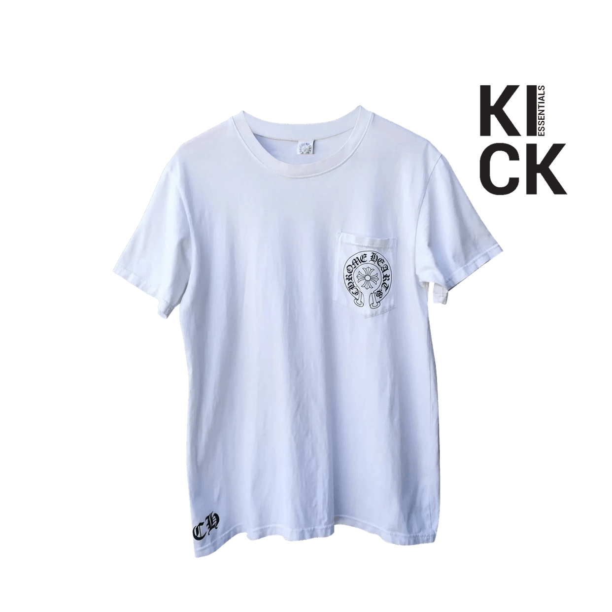 CHROME HEARTS TEE 'SHORT-SLEEVE POCKET CREW WHITE'