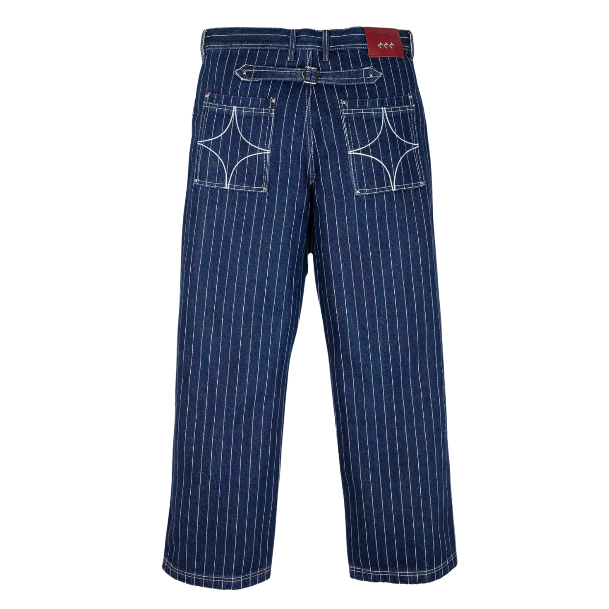 COMMON STUDIOS PANT 'CONDUCTOR DENIM PINSTRIPE MIDNIGHT BLUE'