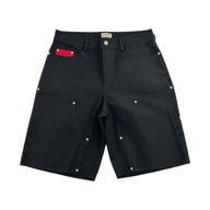 COMMON STUDIOS SHORT 'DOUBLE KNEE CANVAS BLACK'