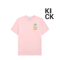 CASABLANCA TEE 'L ARC EN COLORE PALE PINK'