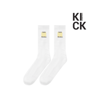 CASABLANCA SOCK 'CASA LOGO YELLOW'