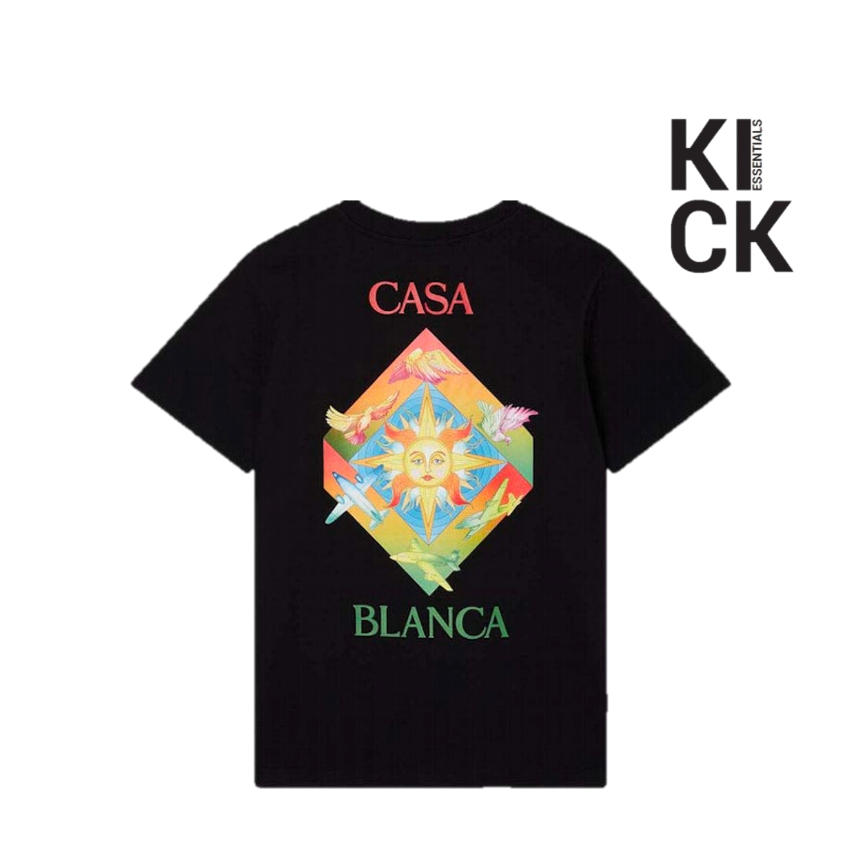 CASABLANCA TEE 'LES ELEMENTS BLACK'