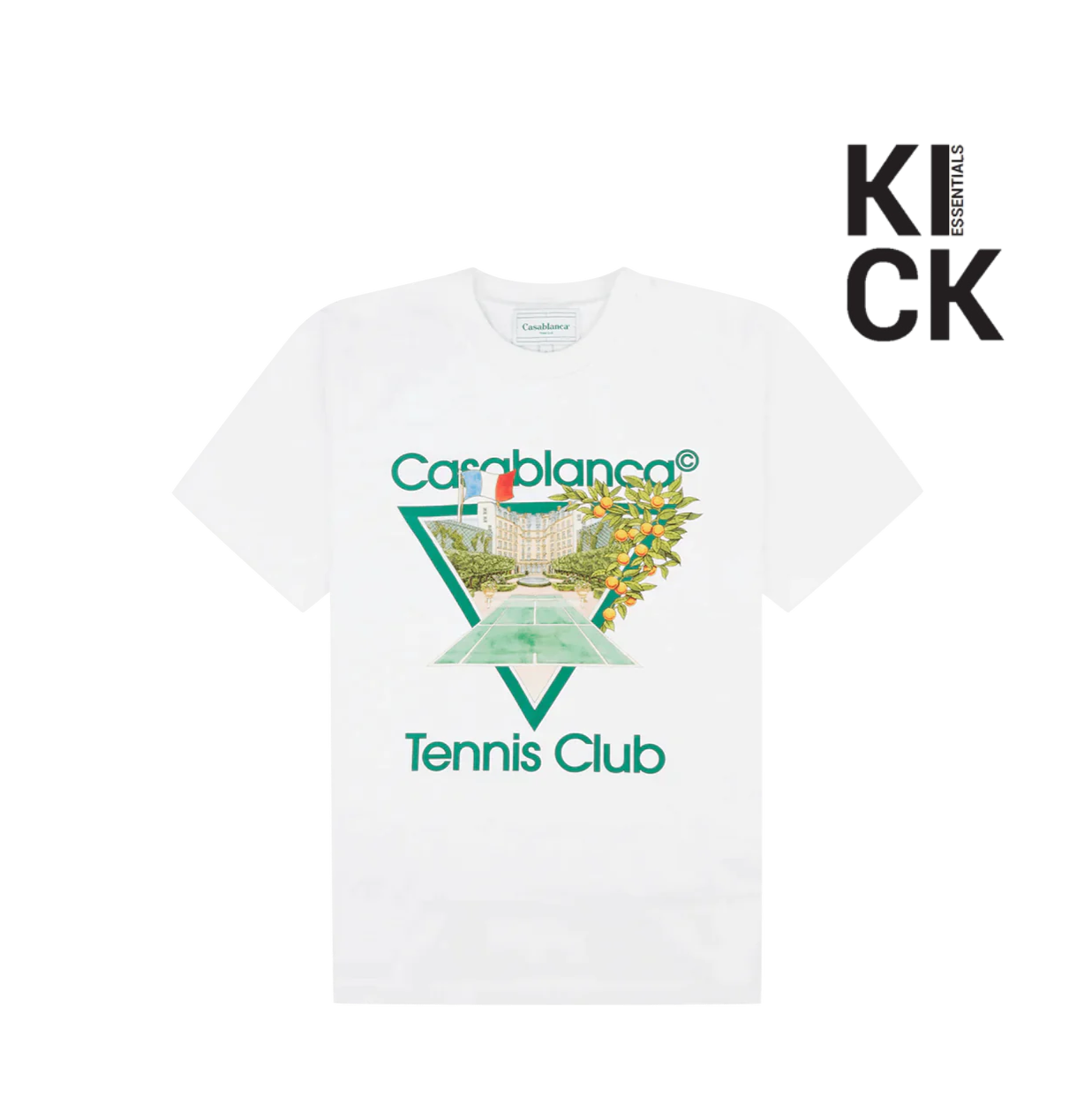 CASABLANCA TEE 'TENNIS CLUB ICON WHITE'