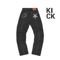 CORTEIZ C-STAR JEANS 'STITCH DOWN BLACK'