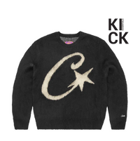 CORTEIZ C-STAR SWEATSHIRT 'MOHAIR BLACK'