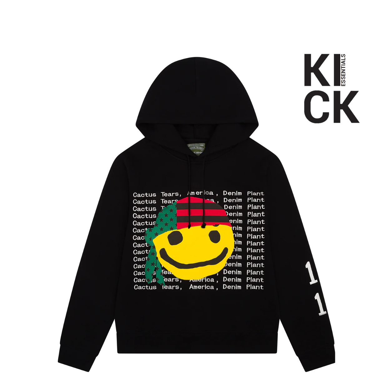 DENIM TEARS HOODIE 'CACTUS TEARS SMILE BLACK'