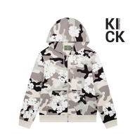 DENIM TEARS HOODIE 'ZIP-UP CAMO WHITE'