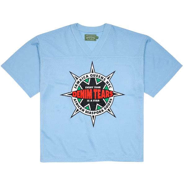 DENIM TEARS JERSEY 'FOOTBALL EVERY STAR LIGHT BLUE'