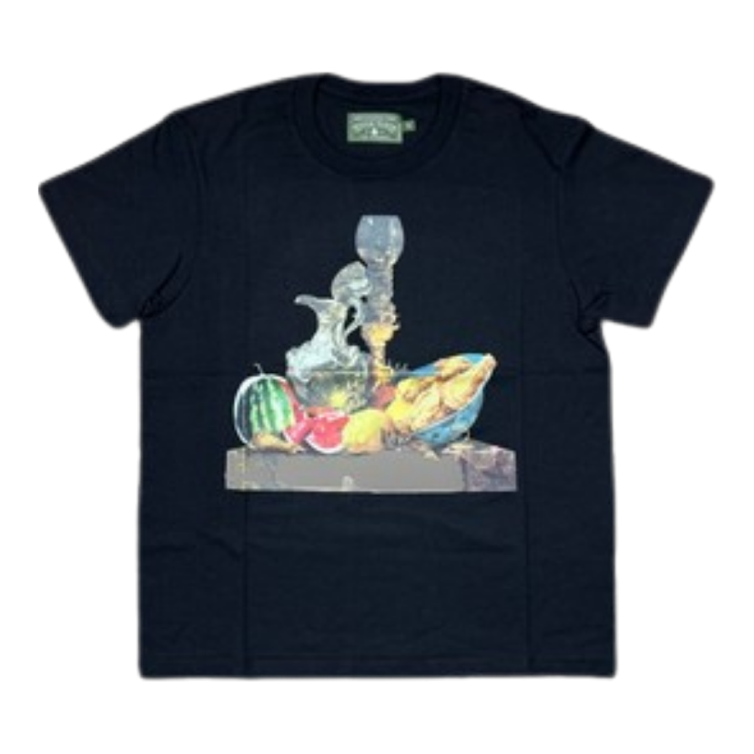 DENIM TEARS TEE 'KMG FRUIT PLATE BLACK'