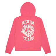 DENIM TEARS ZIP HOODIE 'UNIVERSITY PINK'
