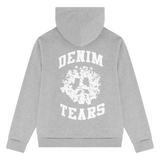 DENIM TEARS ZIP HOODIE 'UNVERSITY GREY'