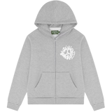 DENIM TEARS ZIP HOODIE 'UNVERSITY GREY'