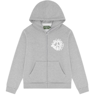 DENIM TEARS ZIP HOODIE 'UNVERSITY GREY'