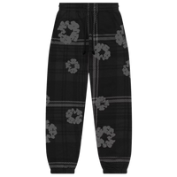 DENIM TEARS PANTS 'PLAID WREATH BLACK'