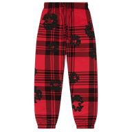 DENIM TEARS PANTS 'PLAID WREATH RED'