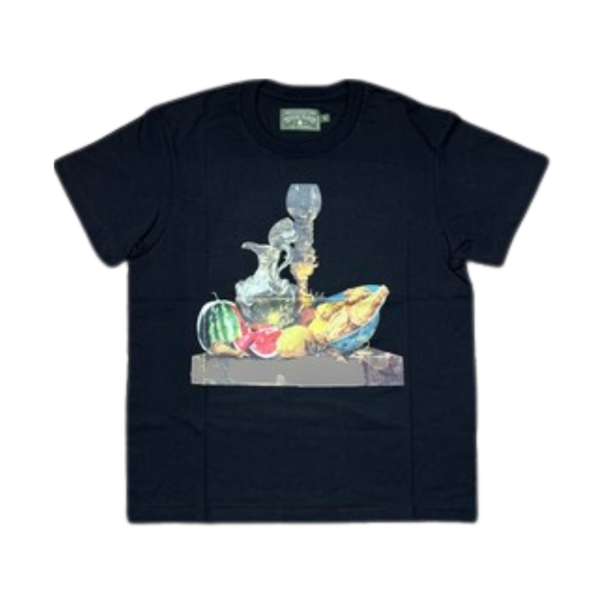DENIM TEARS TEE 'KMG FRUIT PLATE BLACK'