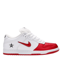 NIKE DUNK LOW 'SB SUPREME WHITE RED JEWEL'
