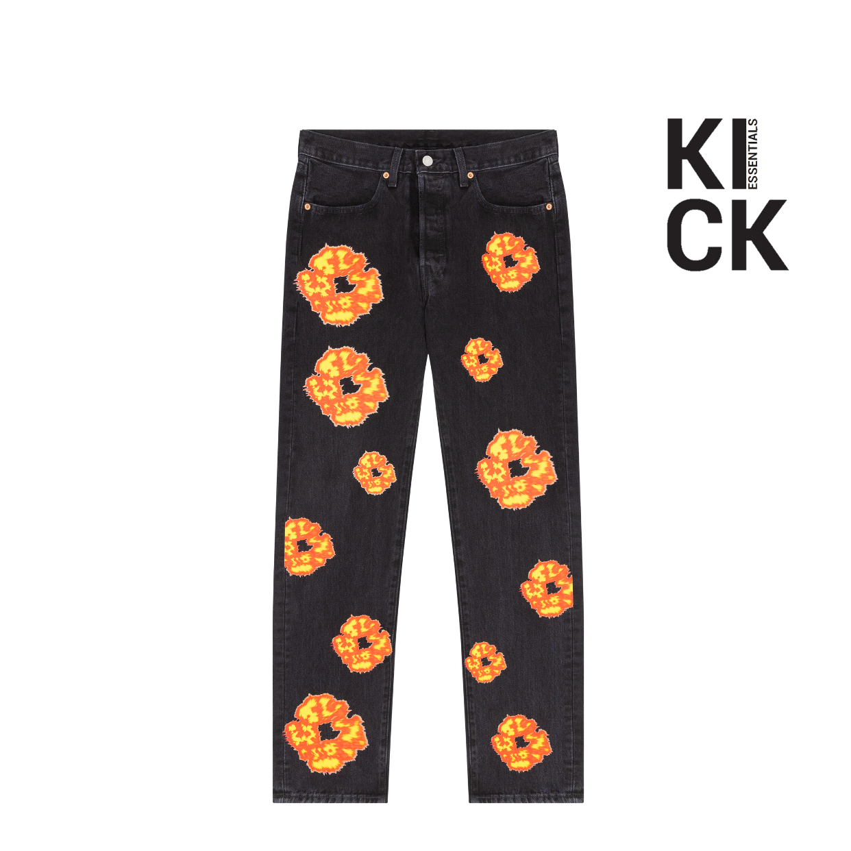 DENIM TEARS JEANS 'OFFSET BLACK'