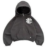 ERIC EMANUEL ZIP HOODIE 'AKIMBO FADED CHARCOAL'