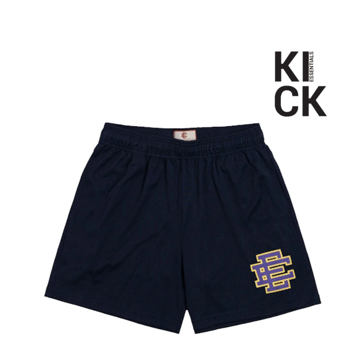 ERIC EMANUEL SHORTS 'NAVY PURPLE YELLOW'