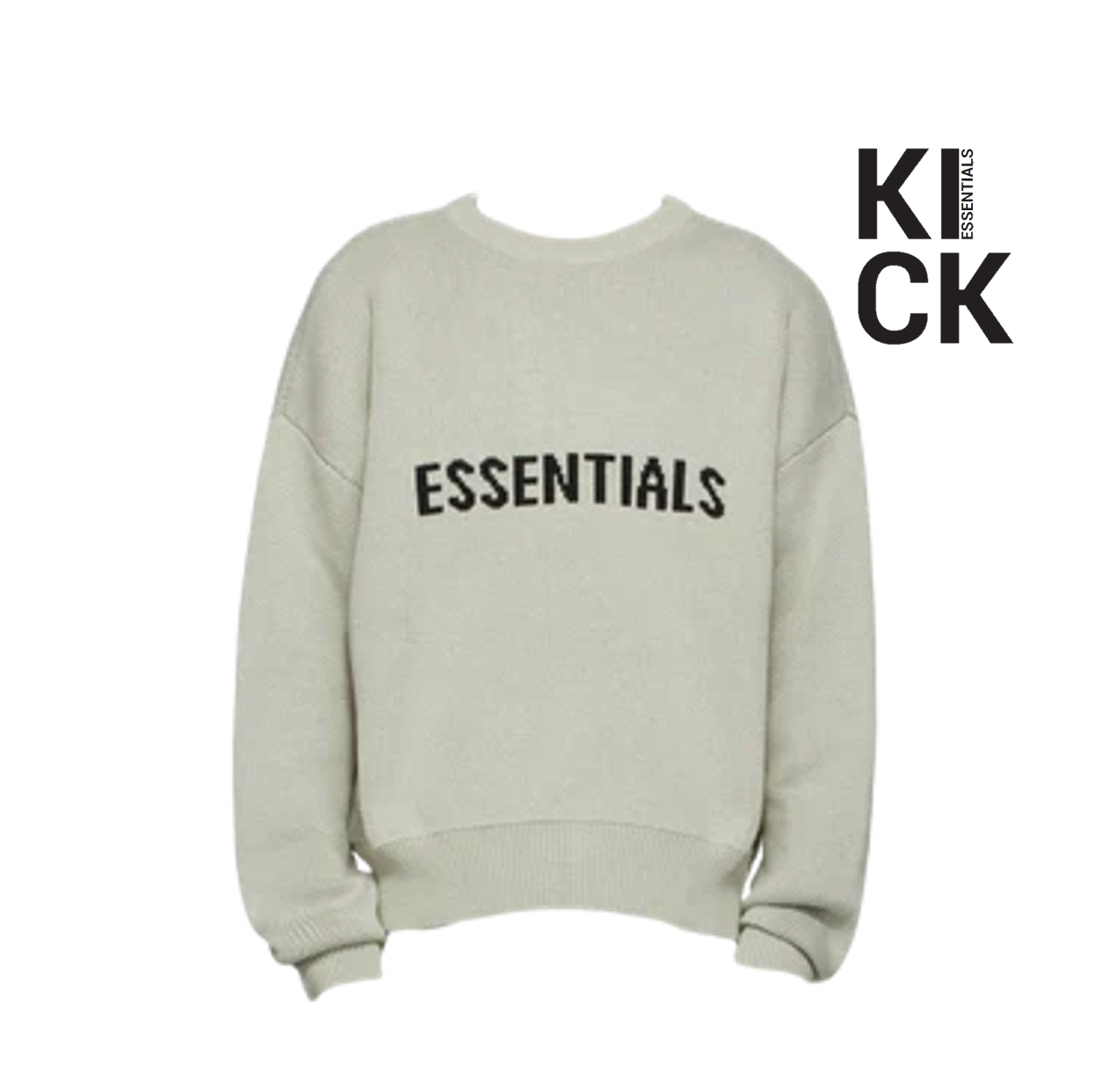 ESSENTIALS CREWNECK 'KNIT CONCRETE'