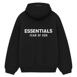 ESSENTIALS HOODIE 'FLEECE FW24 BLACK'
