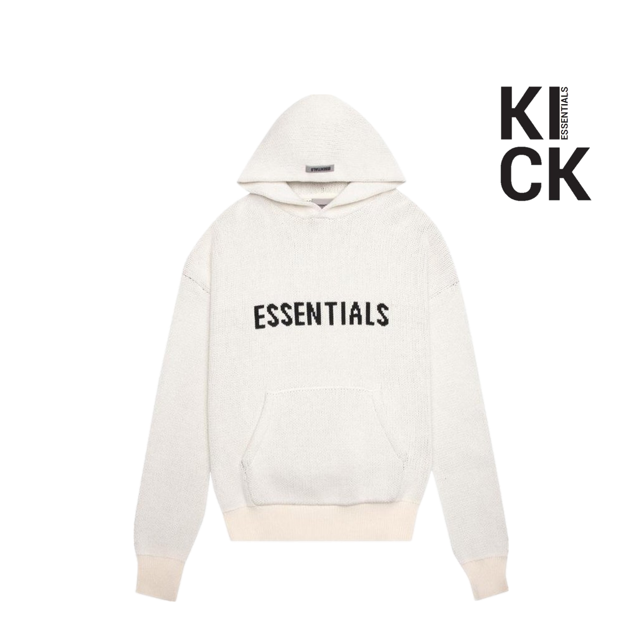 ESSENTIALS HOODIE 'KNIT CREAM'