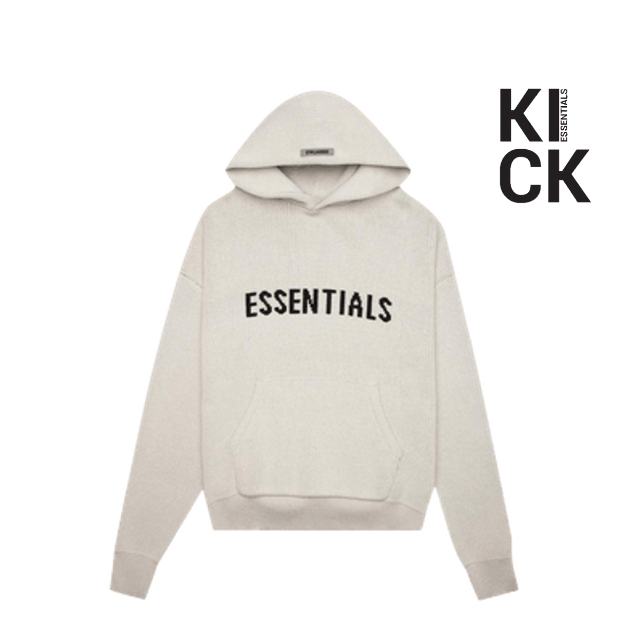 ESSENTIALS HOODIE 'KNIT OATMEAL'
