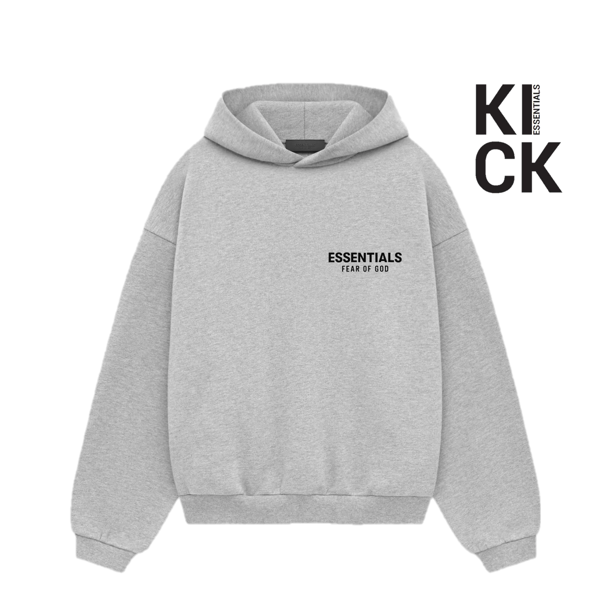ESSENTIALS HOODIE 'LIGHT HEATHER GRAY'