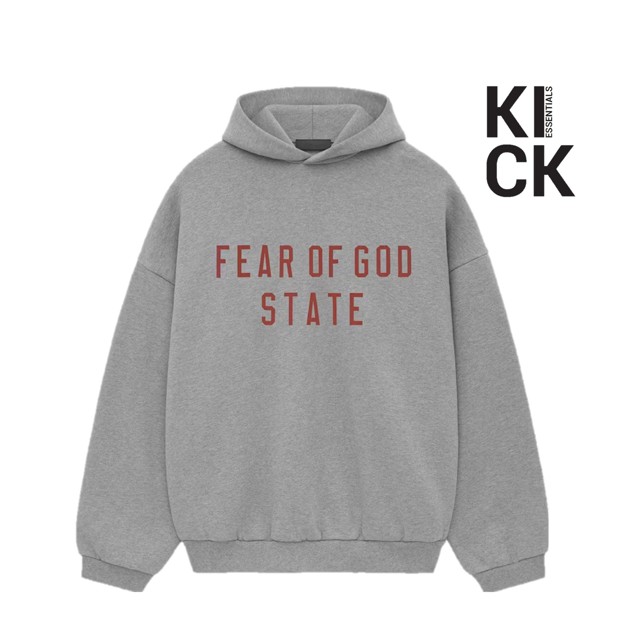 ESSENTIALS HOODIE 'STATE DARK HEATHER GREY'