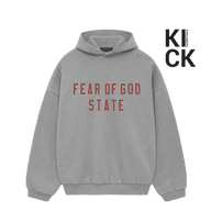 ESSENTIALS HOODIE 'STATE DARK HEATHER GREY'